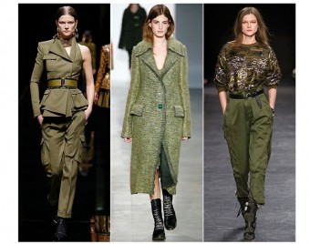 khaki military from vogue